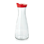 Glas Karaffe 26 cm, 1 l, rot
