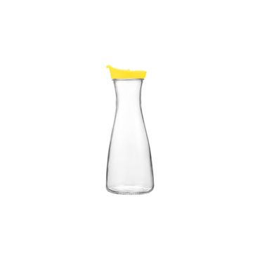Glas Karaffe 26 cm, 1 l, gelb