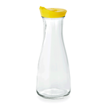 Glas Karaffe 26 cm, 1 l, gelb