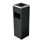 Standascher Pulverbeschichteter Stahl / Edelstahl 60 cm eckig Aschenbecher