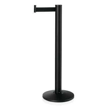 2x Abgrenzungspfosten Gurtband integriert 3 Meter schwarz Joinflex