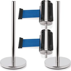 32876-2x-Abgrenzungspfosten---2x-Absperrband-blau-Edelstahl-Highflex-4-Wege-Absperrsystem.jpg 32876-2x-Abgrenzungspfosten---2x-Absperrband-blau-Edelstahl-Highflex-4-Wege-Absperrsystem.jpg