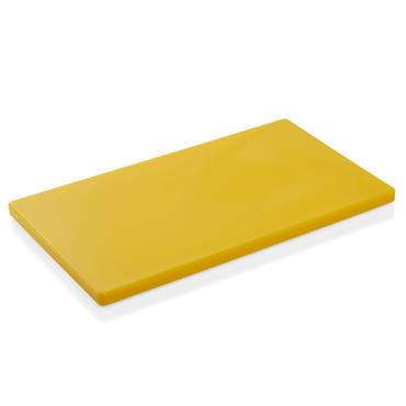 4x GN 1/1 HACCP Schneidbrett gelb Polyethylen Höhe: 2 cm