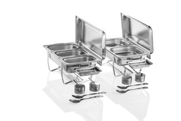 Chafing Dish Set 22-tlg. Chromnickelstahl Buffet