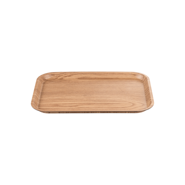 Non-Slip Gastro Tablett Holzoptik skandinavisches Design eckig 41,5 x 30,5 x 2 cm