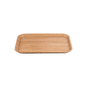 Non-Slip Gastro Tablett Holzoptik skandinavisches Design eckig 46 x 35 x 2,5 cm