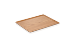 Non-Slip Gastro Tablett Holzoptik skandinavisches Design eckig 36,5 x 28 x 1,5 cm
