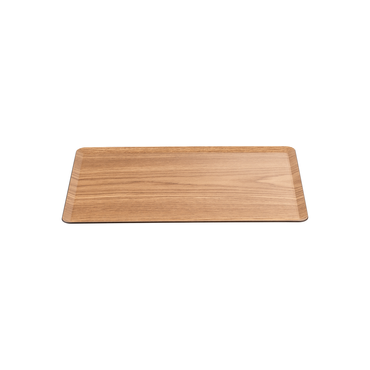 Non-Slip Gastro Tablett Holzoptik skandinavisches Design eckig 40 x 28 x 1,5 cm