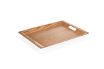 Non-Slip Gastro Tablett Holzoptik skandinavisches Design eckig 45,5 x 34,5 x 2,5 cm