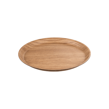 Non-Slip Gastro Tablett Holzoptik skandinavisches Design rund ø 23 cm