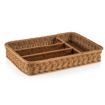 Besteckkorb hellbeige Gastro 40 x 30 x 6,5 cm, Polypropylen