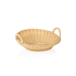 Brötchenschütte mit Griff Brotkorb Korb hellbeige Gastro rund ø 36,5 cm, Polypropylen