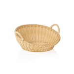 Brötchenschütte mit Griff Brotkorb Korb hellbeige Gastro rund ø 42 cm, Polypropylen