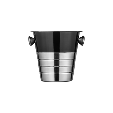 Flaschenkühler 4,5 l pulverbeschichtet, schwarz, Chromnickelstahl