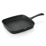 Grillpfanne eckig 22 x 22 cm Gusseisen