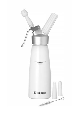 Sahnespender Kitchen Line, weiß, HENDI, Kitchen Line, 0,5L, ⌀80x(H)260mm