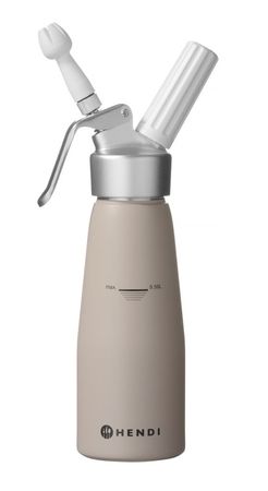 Sahnespender, HENDI, 0,5L, Taupe + 24 Sahnekapseln (N2O)