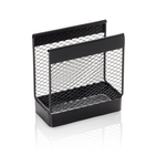 Serviettenhalter Metall schwarz pulverbeschichtet 13,3 x 6,7 x 14 cm