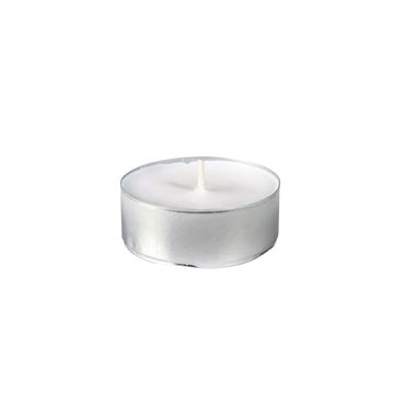 100x Duni Maxi Teelichte, 10 Std. Ø 56 mm 10 Std. Weiß Pflanzenöl-Mischung