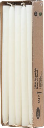 200x Duni Leuchterkerzen 250 x Ø 22 mm 6 Std. Weiß Stearin