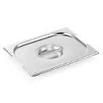 GN Deckel mit Griffaussparung 1/2 GN Core, Chromnickelstahl