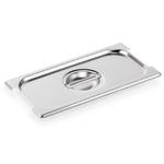 GN Deckel 1/3 mit Aussparung für Fallgriffe Edelstahl GN 73