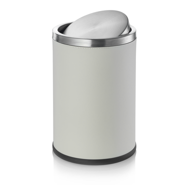Abfalleimer 9 L beige pulverbeschichtet Metall
