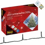 Lichterkette 120 LED warmweiß 20m, 8 Timerfunktion, innen & außen