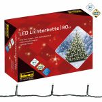 Lichterkette 80 LED warmweiß 8h Timer 15,9m, innen & außen