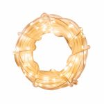 Lichterschlauch 100 LED warmweiß Ø5mm 10m, innen & außen, mit Netzteil