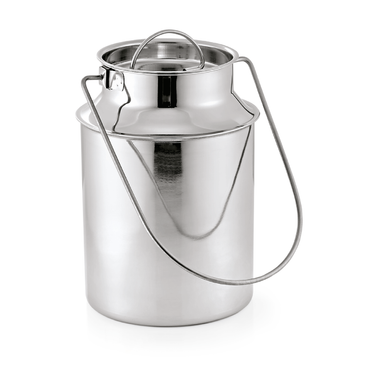Transportkanne Mit Tragebügel und Steckdeckel, 3 L, Chromnickelstahl, silber