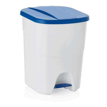 3x Tretabfallbehälter blau  grün gelb 40 L Mülleimer, Polypropylen, Klick-System, erweiterbar