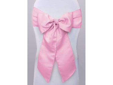 Schärpe / Schleife für Stuhl, rosa pink, 0,15 x 2,75 m