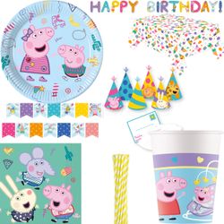 XL Partyset Peppa Wutz Kindergeburtstag Geburtstag Deko Party Set 36737-XL-Partyset-Peppa-Wutz-Kindergeburtstag-Geburtstag-Deko-Party-Set.jpg