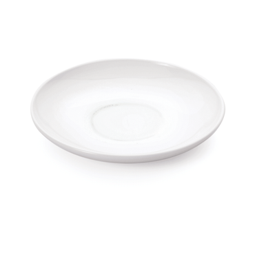 6x Untertasse Uni Ø 13,5 cm, weiß Opalglas