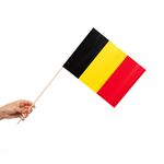 10 Papier Fahnen Belgien 20 x 30 cm Handfahnen