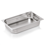 GN Behälter 1/1 mit Boden- und Seitenlochung, 100 mm, 14 L Edelstahl GN 72 ECO