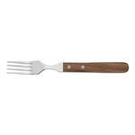 Steakgabel Set mit Walnussholzgriff, 20 cm, Set á 6 Stück, Holz, Chromstahl 13/0