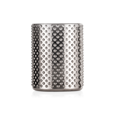 Nubs Metallic Cylinder YUYU, Windlicht, Kerzenhalter, Ø 8 cm, Höhe 10 cm, Glas