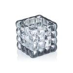 Cube Smoke Grey YUYU, Windlicht, Kerzenhalter, 8 x 8 x 8 cm, Glas