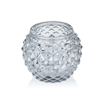 Ball Smoke Grey YUYU, Windlicht, Kerzenhalter, Ø 7,5 cm, Höhe 6 cm, Glas