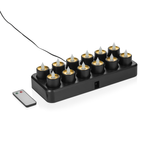 LED Teelichter YUYU, 30 x 14 x 3 cm, wiederaufladbar, Kunststoff