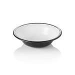 Schale GRACE, Ø 16,5 cm, 450 ml, Emaille, weiß schwarz