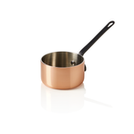 Mini Servierkasserolle MINI COPPER 3PLY mit schwarzem Griff, Ø 8 cm, 230 ml, Kupfer/Aluminium