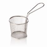 Servier- und Frittierkorb, Ø 9,5 cm, Höhe 8,5 cm, Chromnickelstahl