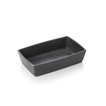 Buffetschale, 27 x 17 x 7 cm, schwarz, Porzellan
