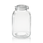 Vorratsglas XL, 5 ltr., Ø 9 cm, Höhe 28,5 cm, Glas, Edelstahl, Silikon