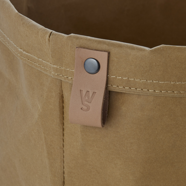 Brottasche Craft & Crumble, Ø 30 cm, Höhe 22 cm, khaki, Kraft Paper