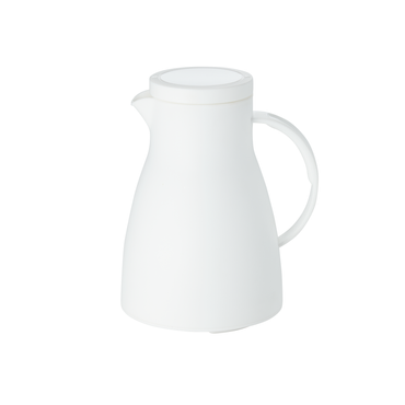 Isolierkanne, 0,7 ltr., Ø 12,5 cm, Höhe 19,5 cm, weiß, Polypropylen