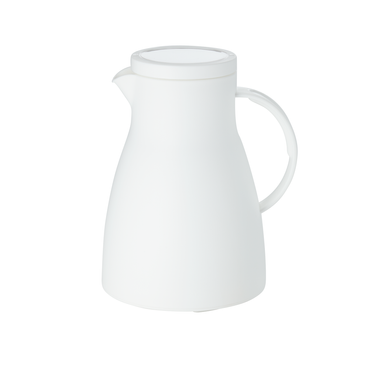 Isolierkanne, 1 ltr., Ø 14,5 cm, Höhe 22 cm, weiß, Polypropylen